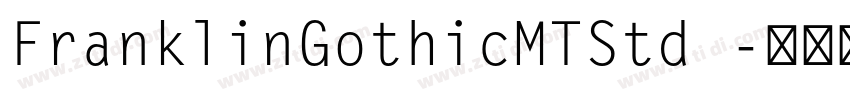 FranklinGothicMTStd 字体转换
